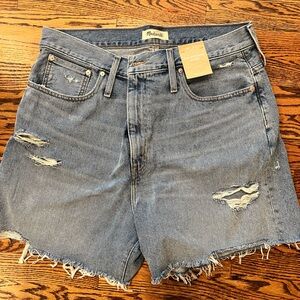 MADEWELL MOMJEAN SHORTS NWT